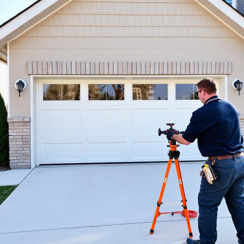 New garage door installation on a home in Statesville, NC
